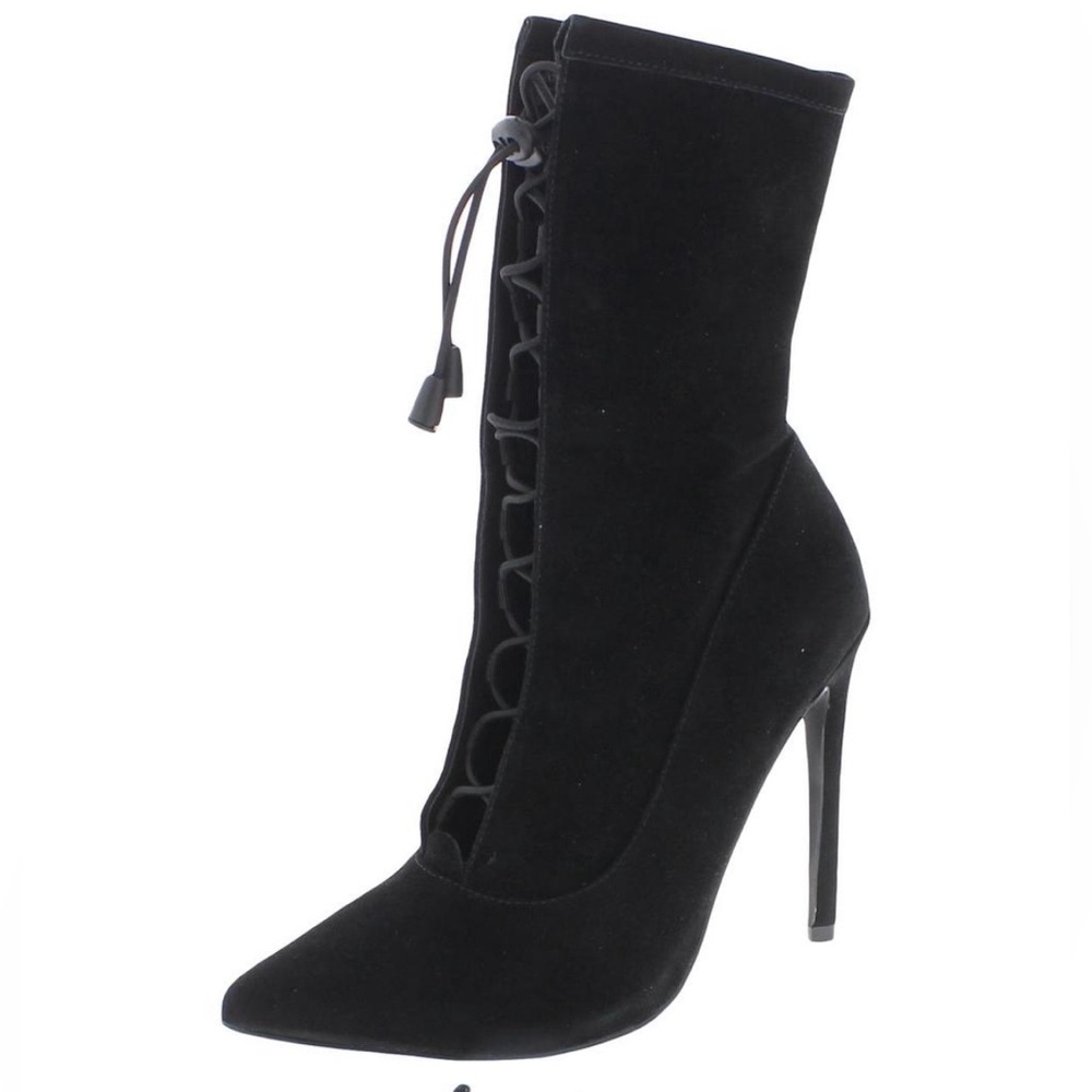 Steve Madden Black suede Shanti Boots size 8.5